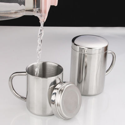 300ml 400ml Double Wall Stainless Steel Beer Mug with Custom Printing Logo and Handle