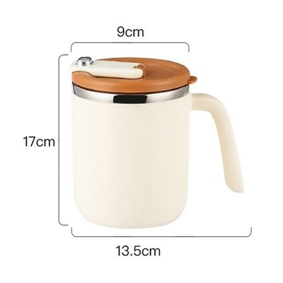 Reusable Stainless Steel Insulated Vacuum Milk Tumbler with Handle Lid Portable