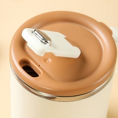 Reusable Stainless Steel Insulated Vacuum Milk Tumbler with Handle Lid Portable