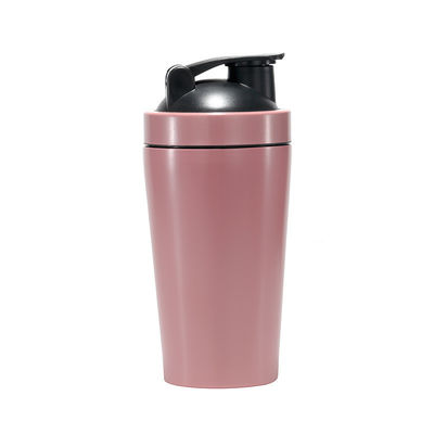 500ml and 750ml Gym Metal Stainless Steel Shaker Bottle with Mixing Ball OEM Accepted
