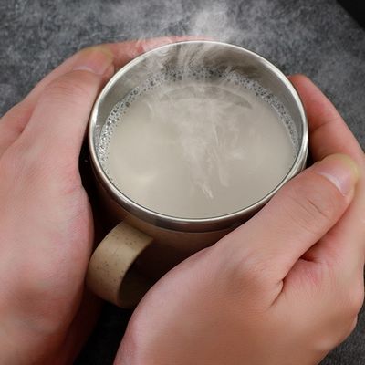 Portable 220ML Double Layer Stainless Steel Cups for Anti-scalding and Tea Drinks
