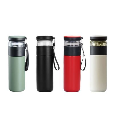 Direct Supply Double Walled Cup Stainless Steel Tea Bottle with Infuser 500ML Capacity