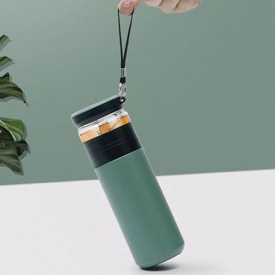 Direct Supply Double Walled Cup Stainless Steel Tea Bottle with Infuser 500ML Capacity