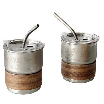 Stackable 304 Stainless Steel Double Walled Insulated Tumbler with Lid 290ml Capacity