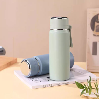 Contemporary Design Style 500ml/600ml Stainless Steel Water Bottle with Rope Handle