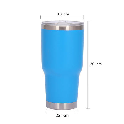 30oz Powder Coated Wine Tumbler The Ultimate Reusable Coffee Cup for Travel Needs