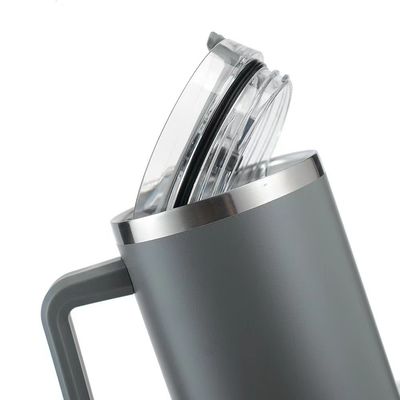 40oz Sublimation Travel Coffee Mug With Handle Powder Coated Stainless Steel Tumbler