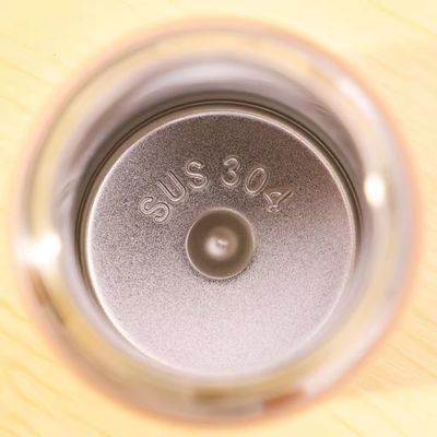 Vacuum 304 Stainless Steel Insulated Water Bottles 280ML Portable Creative Wood Grain