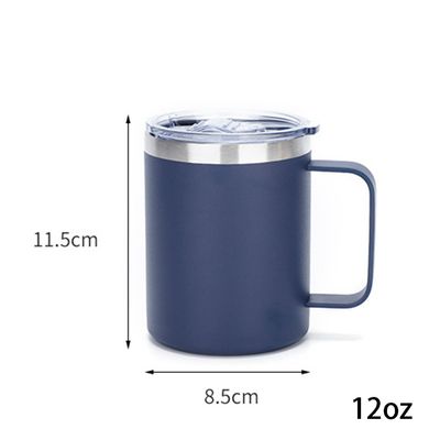 OEM 12oz Stainless Steel Coffee Cup with Double Wall Insulation and Pure Color Design