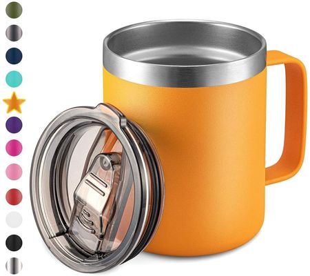 OEM 12oz Stainless Steel Coffee Cup with Double Wall Insulation and Pure Color Design