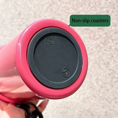 710ML Stainless Steel Coffee Tumbler Leakproof Camping Thermal Mug with Straw and Customized Logo