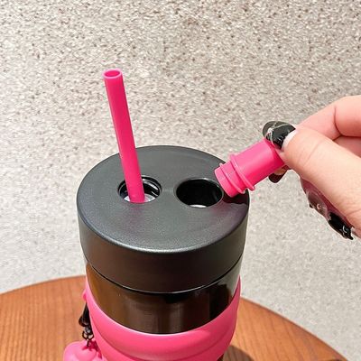 316 Stainless Steel Car Coffee Tumbler Mug Cup with Straw 710ml Direct Insulated
