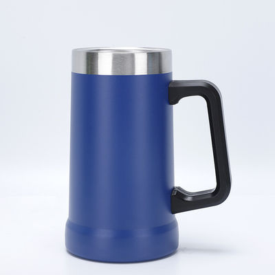 Minimalist Design Style Customizable Vacuum Double Wall Insulation Stainless Steel Coffee Beer Cup with Handle