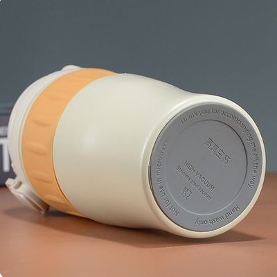 500ML Stainless Steel Coffee Mugs WITH LID Custom Logo Drinking Cups and Food Grade Straw