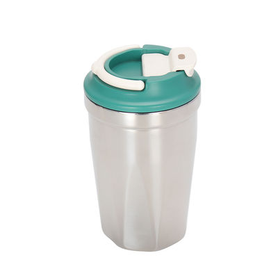 Portable 420ml Stainless Steel Cup Insulated Custom Coffee Mug with Lid Samples Offered