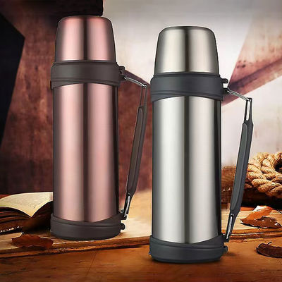 1000ml Chic Stainless Wide Mouth Sports Double Wall Vacuum Insulated Water Bottle with Handle