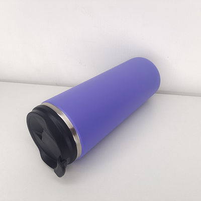Double Wall Vacuum Travel Coffee Mug With Lid Straw Logo Skinny Tumbler Steel Cups