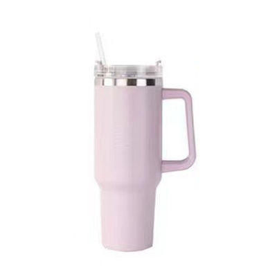 Large Capacity 40oz Double Wall Stainless Steel Travel Mug with Handle Customized Color