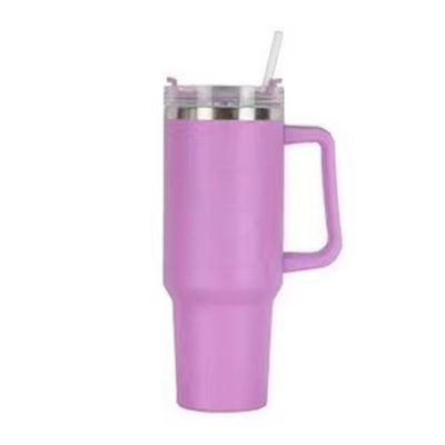 40oz Insulated Handle Tumbler Stainless Steel Tumbler with Customized Logo Acceptable