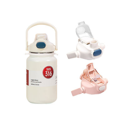 All Applicable People 500ml Sport Double Wall Vacuum Flask with Straw Kids Tumbler Mug