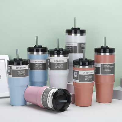Thermal Coffee Cups 304 Stainless Steel Vacuum Insulated Tumbler 20oz/30oz Capacity