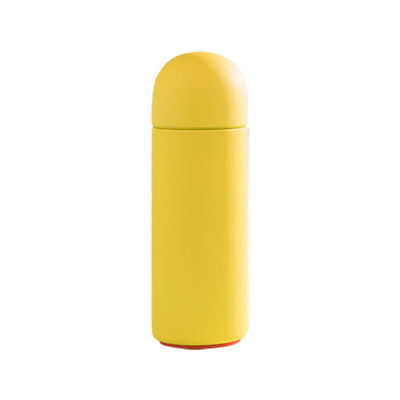 Cerise Custom Logo Soft Touch 260ml Double Wall Insulated Vacuum Flask Color Stainless Steel Water Bottle