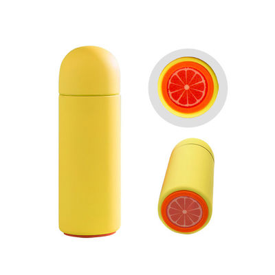 Cerise Custom Logo Soft Touch 260ml Double Wall Insulated Vacuum Flask Color Stainless Steel Water Bottle
