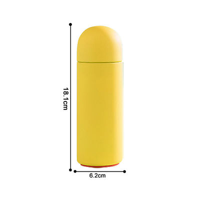 Cerise Custom Logo Soft Touch 260ml Double Wall Insulated Vacuum Flask Color Stainless Steel Water Bottle
