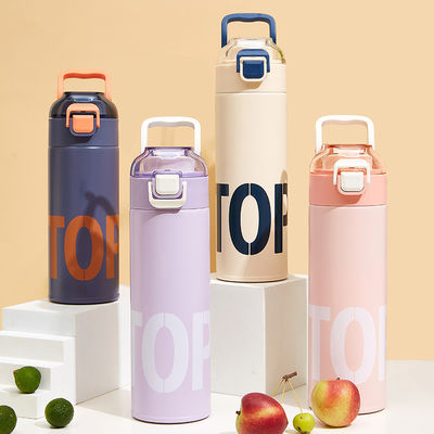 500ml Stainless Steel Vacuum Flask Custom Insulated Water Bottle with 2 Drinking Methods