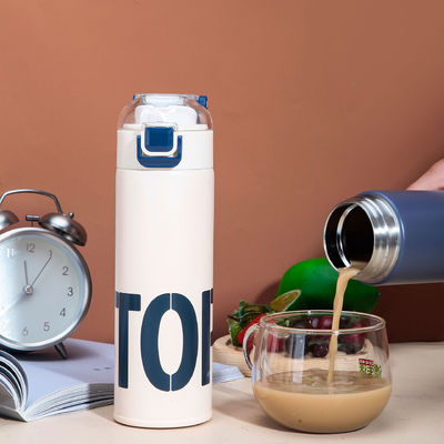 500ml Stainless Steel Vacuum Flask Custom Insulated Water Bottle with 2 Drinking Methods