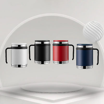 All-Season Double Wall Stainless Steel Coffee Travel Mug with Portable Handle Advantage
