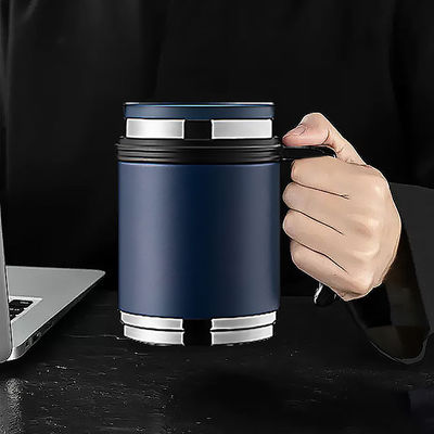 All-Season Double Wall Stainless Steel Coffee Travel Mug with Portable Handle Advantage