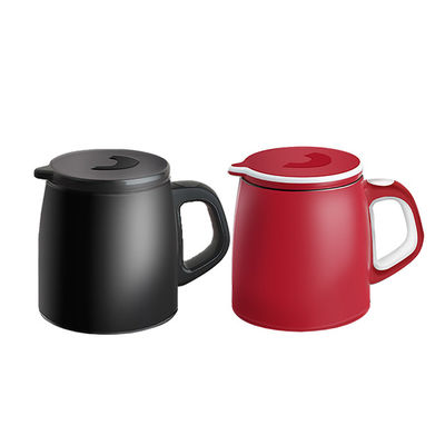 Spill Proof Insulated Travel Mug Nordic Style Stainless Steel Tumbler with Handle