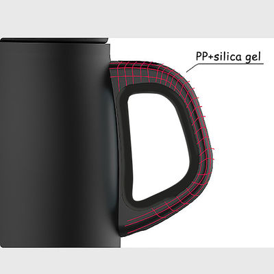 Spill Proof Insulated Travel Mug Nordic Style Stainless Steel Tumbler with Handle