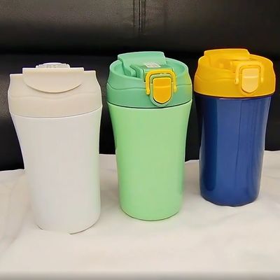 15oz Vacuum Office Water Bottle Double Wall Insulated Travel Coffee Mug with Silicone Lid