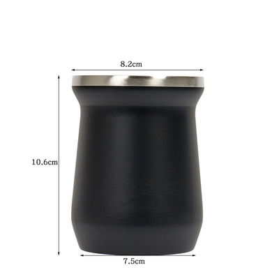 Stainless Steel Mate Tea Cup Wide Mouth Mug for Custom Beer Mugs and Insulated Coffee