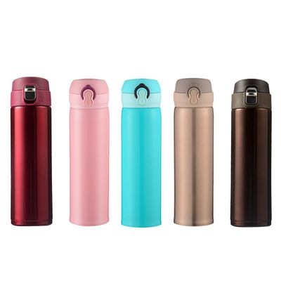 500ml Stainless Steel Bouncing Vacuum Water Bottle with Solid Color and Sample Provided
