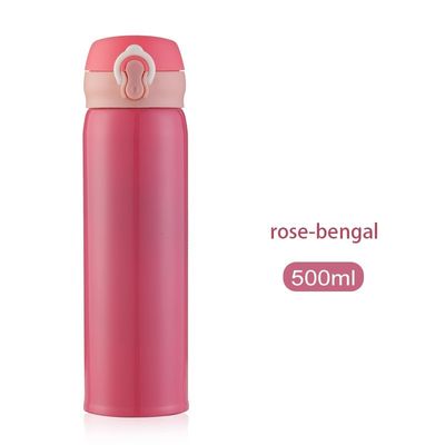 500ml Stainless Steel Bouncing Vacuum Water Bottle with Solid Color and Sample Provided