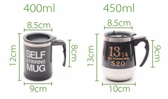 304 Stainless Steel Coffee Milk Mixing Cup with Magnetic Mug and Self Stirring Function