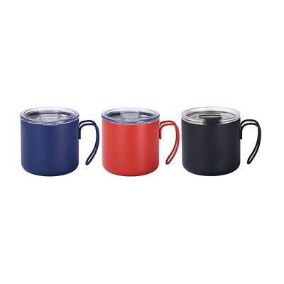 Colored Handle Stainless Steel Travel Coffee Mugs Thermal Insulation Performance None