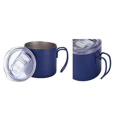 Colored Handle Stainless Steel Travel Coffee Mugs Thermal Insulation Performance None