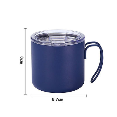 Colored Handle Stainless Steel Travel Coffee Mugs Thermal Insulation Performance None