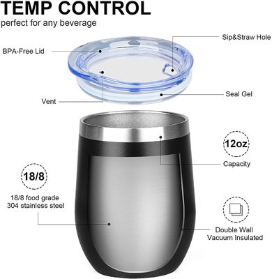 350ml Stainless Steel Wine Tumbler The Ultimate Choice for Camping and Outdoor Travel
