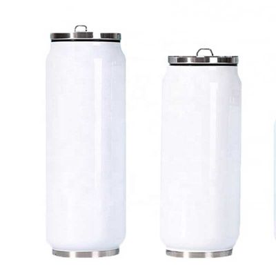 Stainless Steel Sublimation Vacuum Cola Can Tumbler 12 Oz with Straw and Lid Included