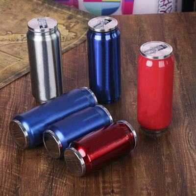 Stainless Steel Sublimation Vacuum Cola Can Tumbler 12 Oz with Straw and Lid Included
