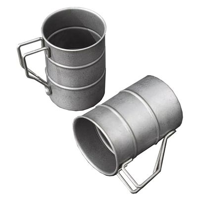 Minimalist Design Style Unbreakable Stainless Steel Pint Beer Cup 380ml with Handle