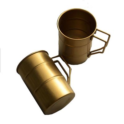 Minimalist Design Style Unbreakable Stainless Steel Pint Beer Cup 380ml with Handle
