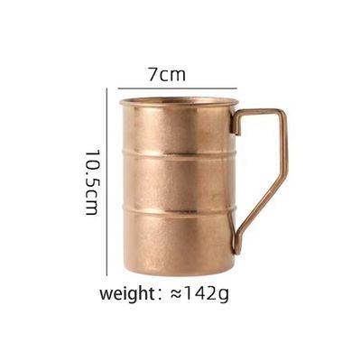 Minimalist Design Style Unbreakable Stainless Steel Pint Beer Cup 380ml with Handle