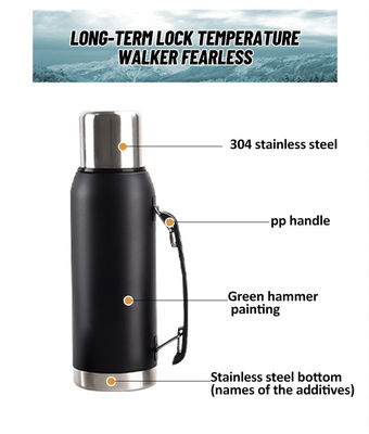 Double Wall Stainless Steel Insulated Hot Water Kettle for Outdoor Travel and Camping