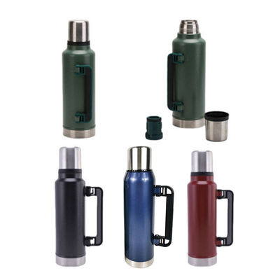 Double Wall Stainless Steel Insulated Hot Water Kettle for Outdoor Travel and Camping
